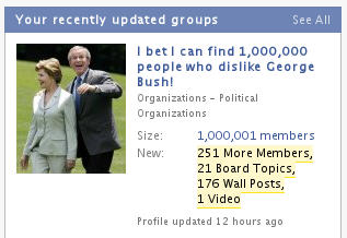 Facebook George Bush